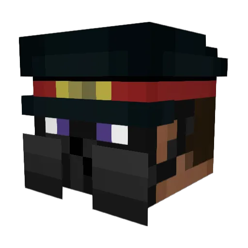 ultraglek Minecraft avatar head, 3D render