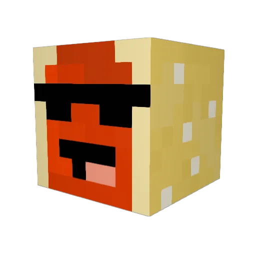 ultrajonas Minecraft avatar head, 3D render