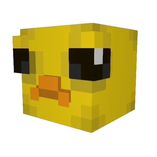 ultralight1 Minecraft avatar head, 3D render