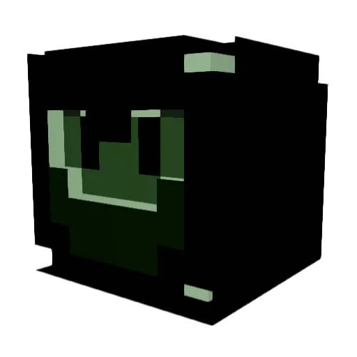 ultralink_1432 Minecraft avatar head, 3D render