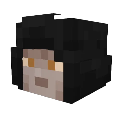 ultraman13 Minecraft avatar head, 3D render