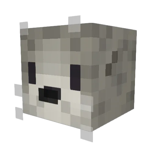 ultrapingus Minecraft avatar head, 3D render