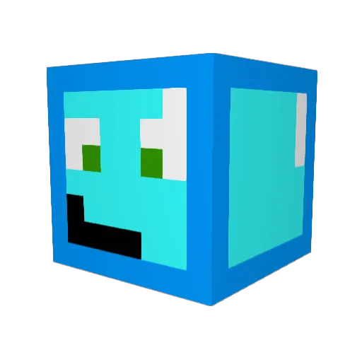 ultraschallmann Minecraft avatar head, 3D render