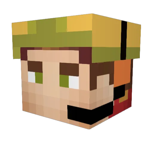 ultrasonic2606 Minecraft avatar head, 3D render