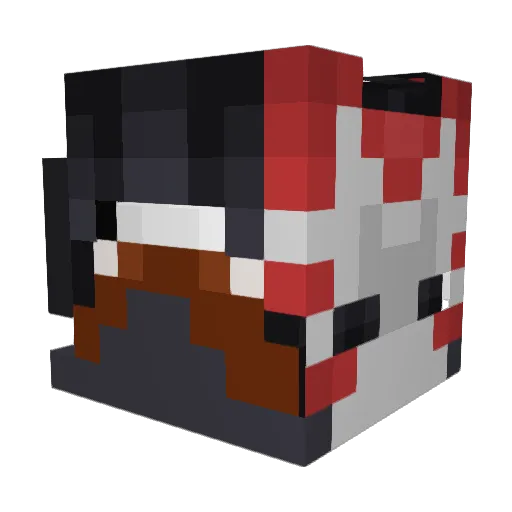 ultrraptor Minecraft avatar head, 3D render