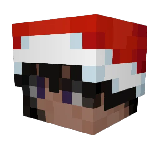 ultxmxte Minecraft avatar head, 3D render