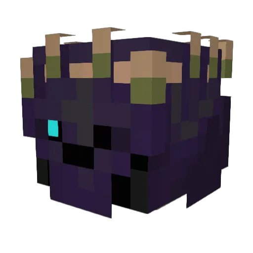 ulw Minecraft avatar head, 3D render