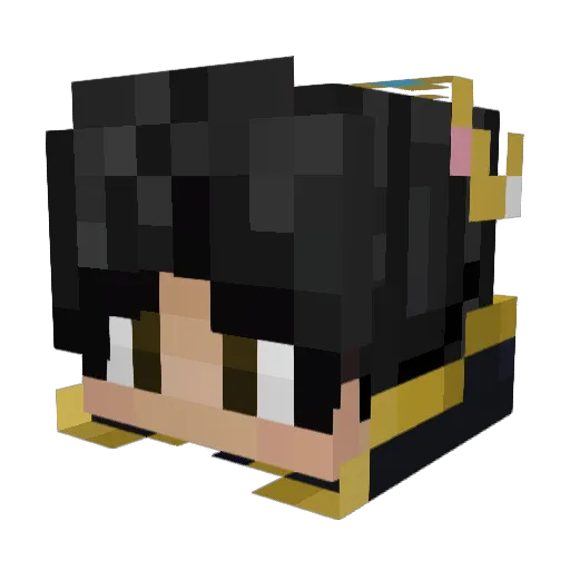 ulyss3s_mp3 Minecraft avatar head, 3D render