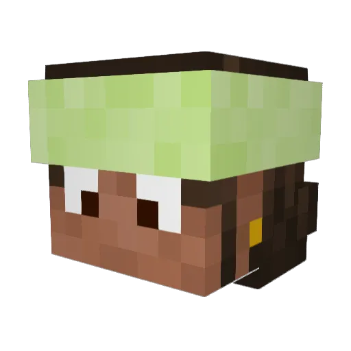 ulysseduXIX Minecraft avatar head, 3D render