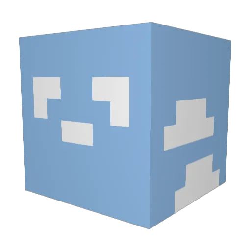 ulyulybully Minecraft avatar head, 3D render