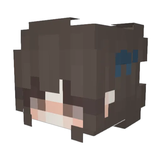 um_anyways Minecraft avatar head, 3D render
