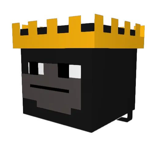 um_idk185 Minecraft avatar head, 3D render
