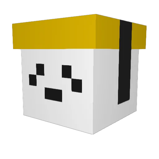 umaisushi Minecraft avatar head, 3D render
