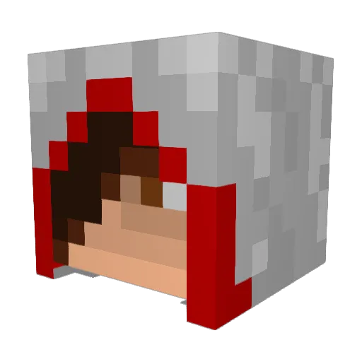 umankia Minecraft avatar head, 3D render