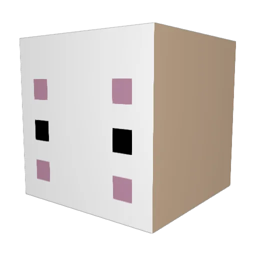 umaroriea Minecraft avatar head, 3D render