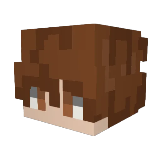 umbio Minecraft avatar head, 3D render