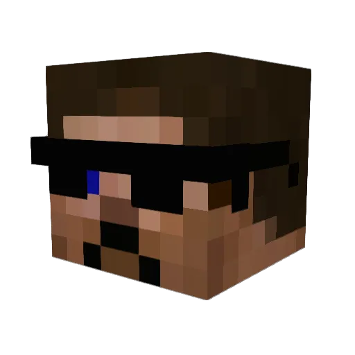umbrella2592 Minecraft avatar head, 3D render
