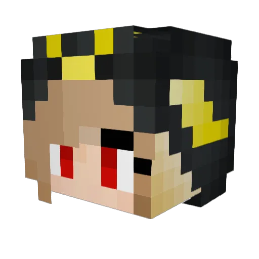 umbreon201089 Minecraft avatar head, 3D render