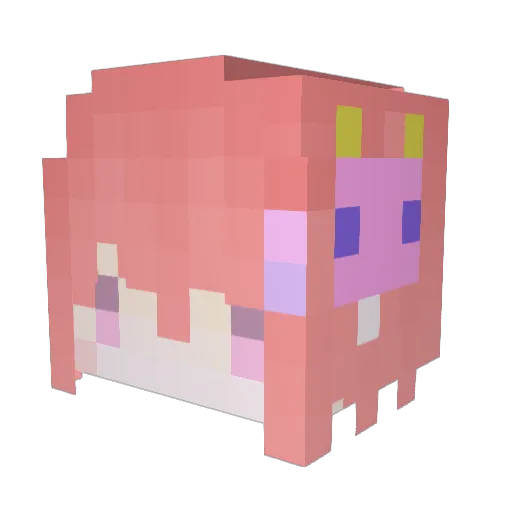 umbreon_blacky Minecraft avatar head, 3D render