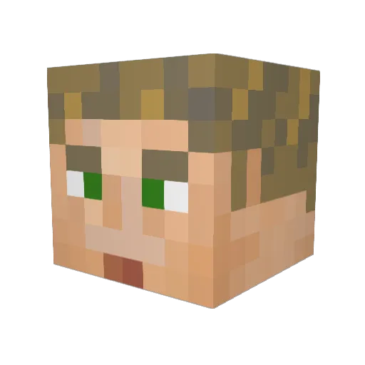 umbri0 Minecraft avatar head, 3D render