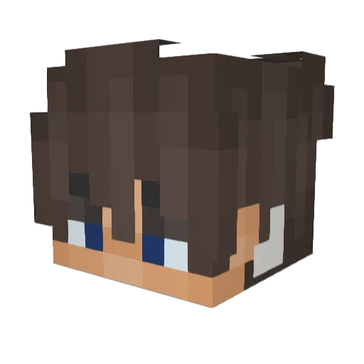 umbrie Minecraft avatar head, 3D render