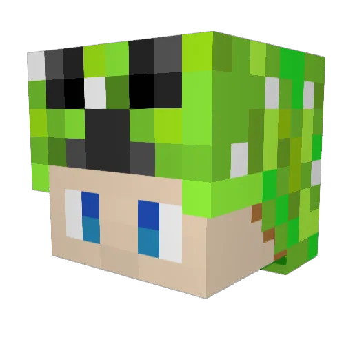 ume1013 Minecraft avatar head, 3D render