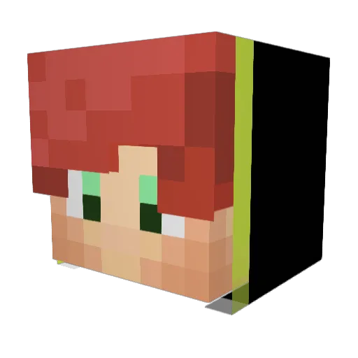 ume5o Minecraft avatar head, 3D render