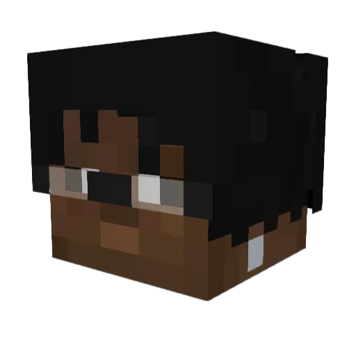 umefn Minecraft avatar head, 3D render
