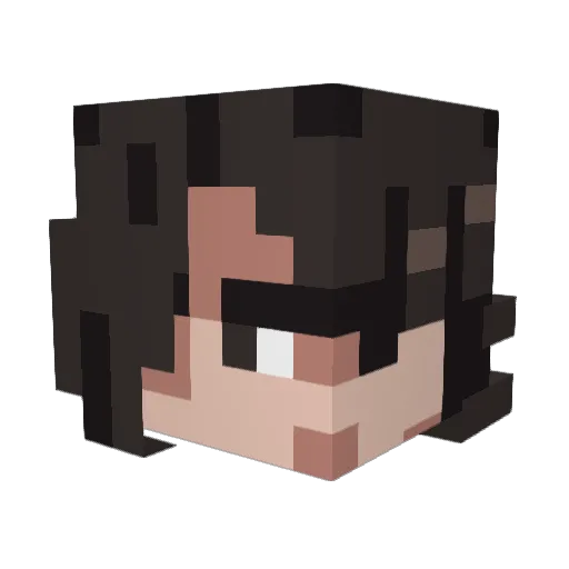 umega1 Minecraft avatar head, 3D render