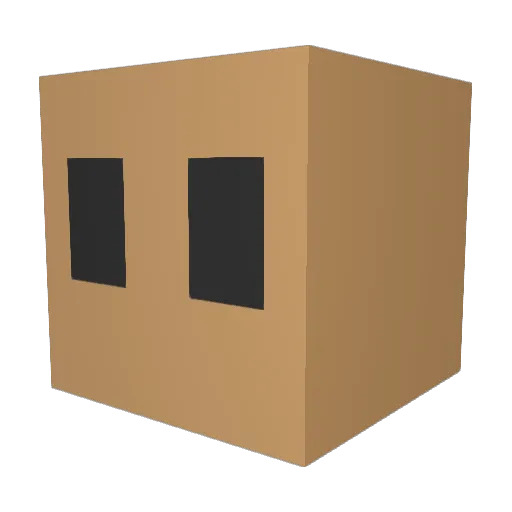 umekko Minecraft avatar head, 3D render