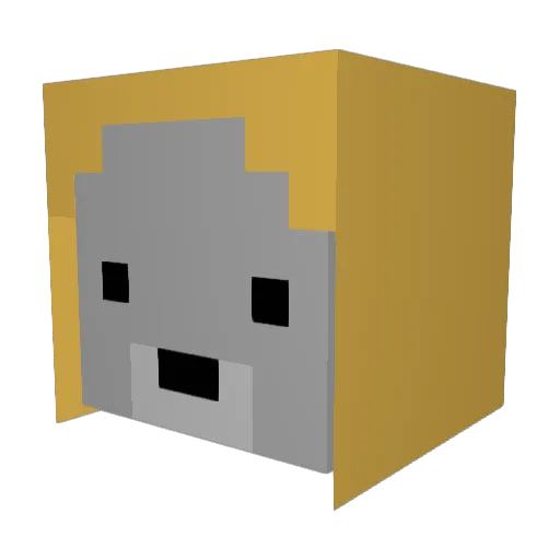 umf6562 Minecraft avatar head, 3D render