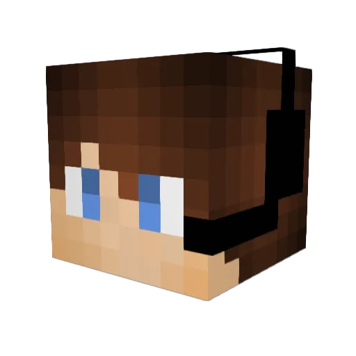umhrmko Minecraft avatar head, 3D render