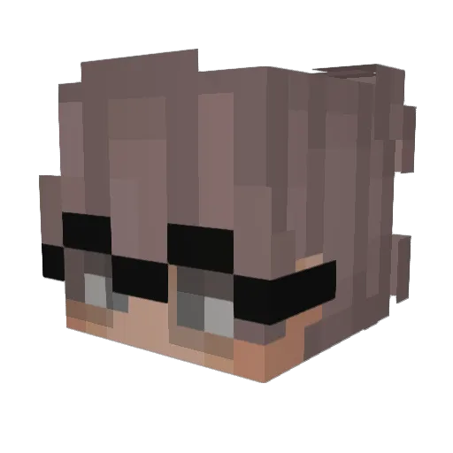 umhz Minecraft avatar head, 3D render