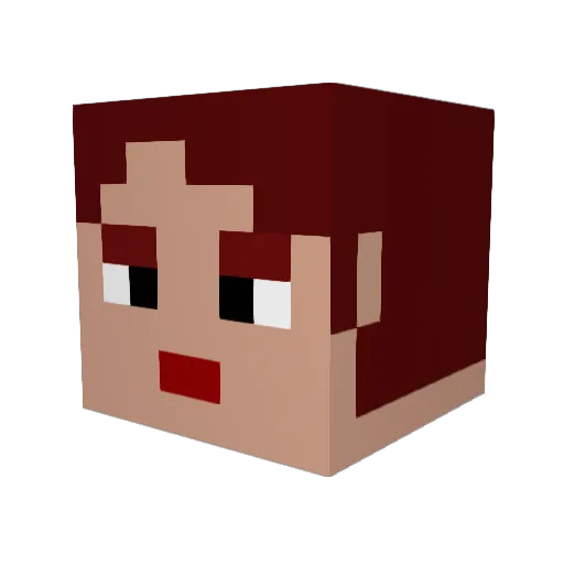 umi0404 Minecraft avatar head, 3D render