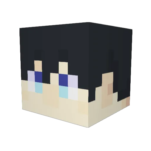 umi17 Minecraft avatar head, 3D render