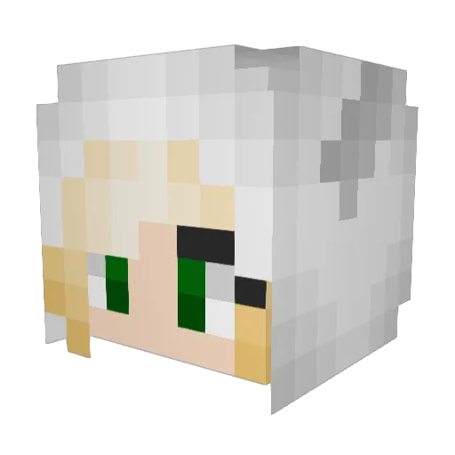 umibozuka Minecraft avatar head, 3D render