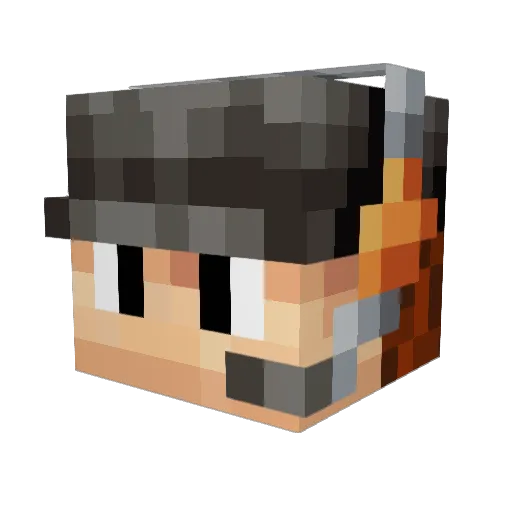 umihi1 Minecraft avatar head, 3D render