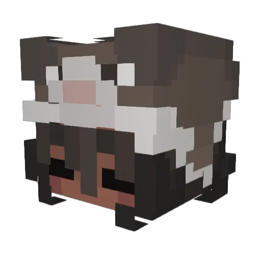 umik0z Minecraft avatar head, 3D render
