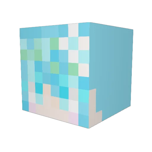 umika2331 Minecraft avatar head, 3D render