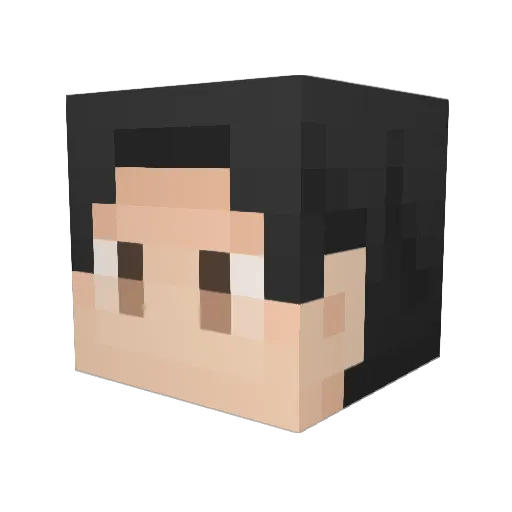 uminari3 Minecraft avatar head, 3D render