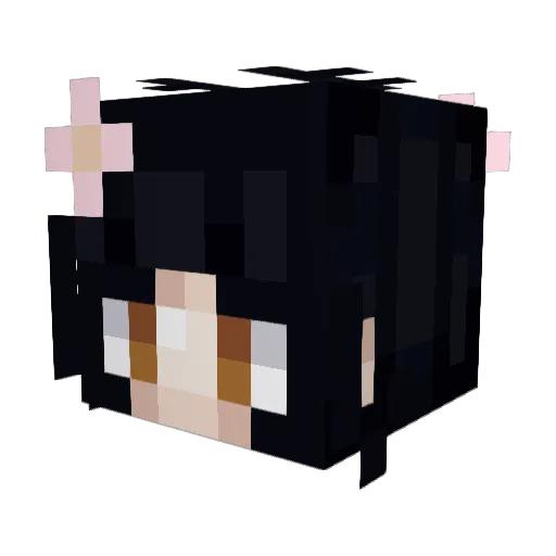 umisagi Minecraft avatar head, 3D render