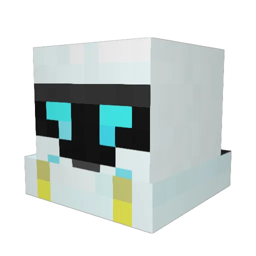 umiso Minecraft avatar head, 3D render