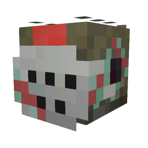 umixumi Minecraft avatar head, 3D render