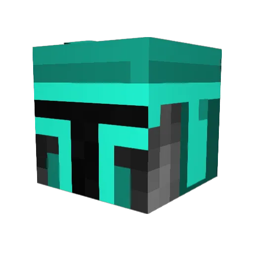 umiyami Minecraft avatar head, 3D render