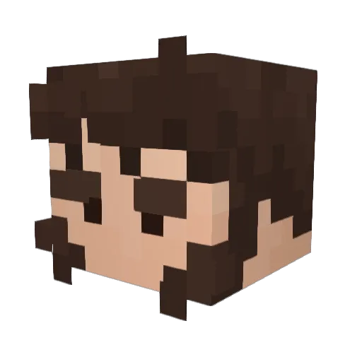 ummjer Minecraft avatar head, 3D render
