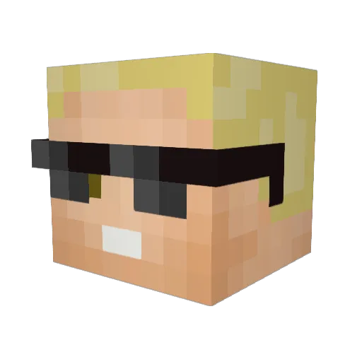 ummthekid Minecraft avatar head, 3D render