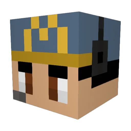 umo209 Minecraft avatar head, 3D render