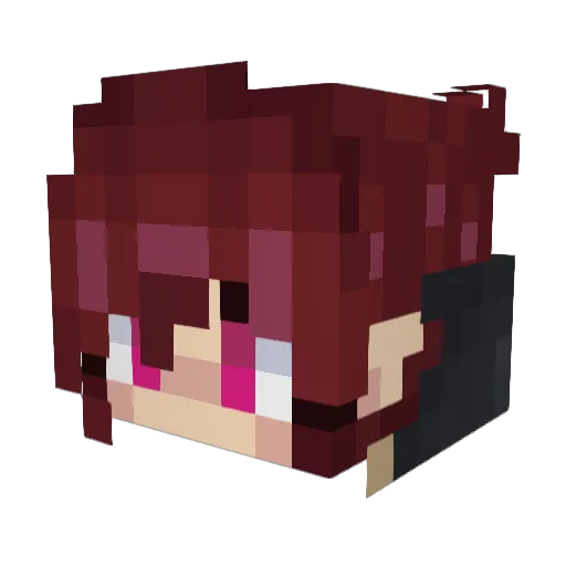 umoii Minecraft avatar head, 3D render