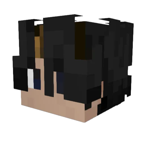 umota Minecraft avatar head, 3D render