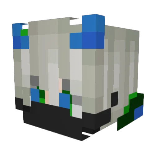 ump5990 Minecraft avatar head, 3D render